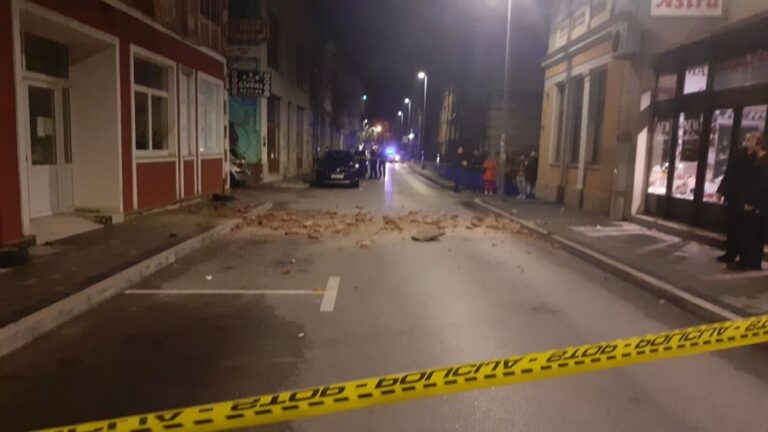 Pamjet e para nga tërmeti i shkaktuar në Bosnje e Hercegovinë
