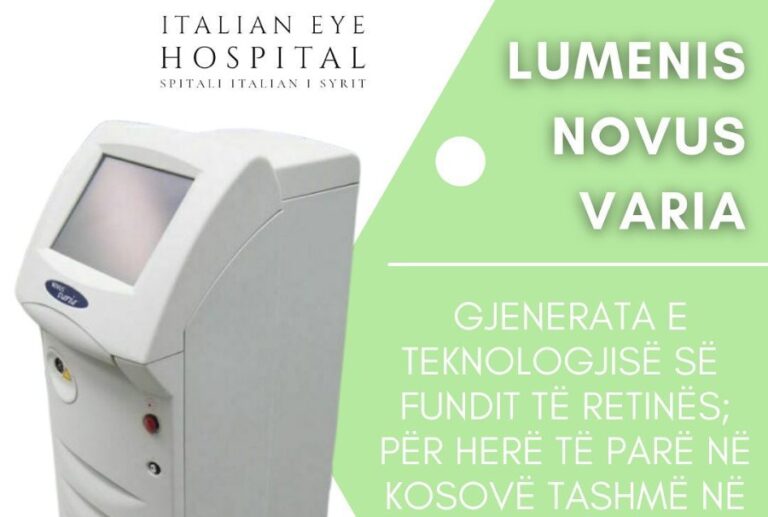 ‘Lumenis Novus Varia’: Spitali Italian i Syrit me teknologjinë e fundit të retinës