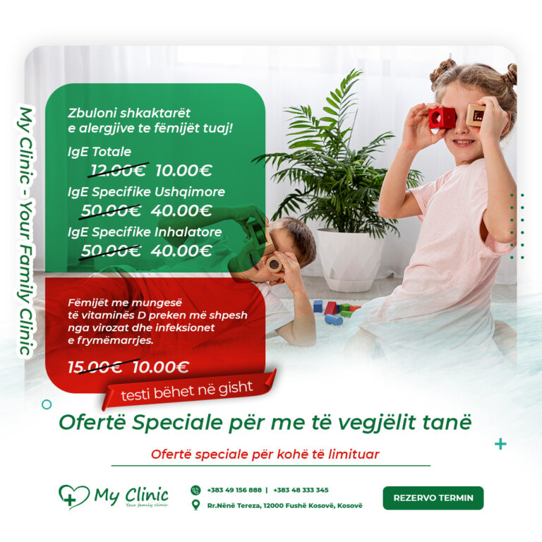 “My Clinic” ofron pako të ndryshme të analizave me zbritje