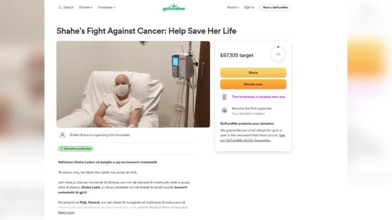 Hapet “GoFundMe” për Shahe Loshin, i duhen mbi 78 mijë euro për shërim në Turqi