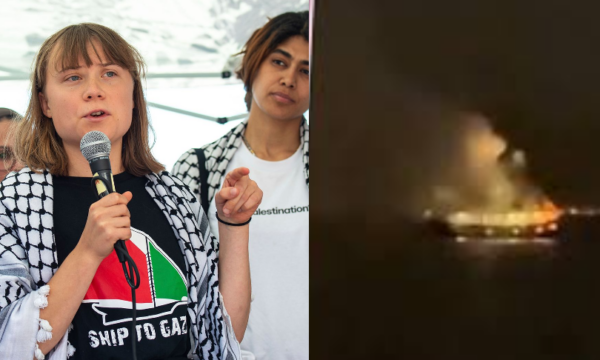 Flotilja humanitare e nisur drejt Gazës ku ndodhet edhe Greta Thunberg dyshohet se u godit nga një dron