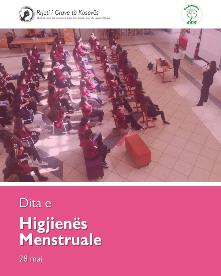 Në Ditën e Higjienës Menstruale, RrGK-ja rikujton se në Kosovë, produktet menstruale tatohen si mallra luksi dhe jo si produkte esenciale